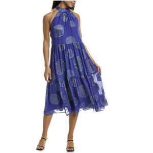 Trina Turk Immeasurable Silk-Blend Midi Dress